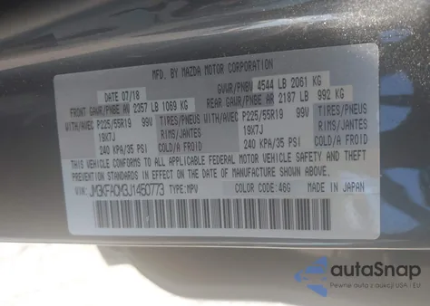 2018 Mazda Cx-5 Touring from USA, damaged, VIN JM3KFACM3J1450773